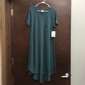 LuLaRoe NWT TEAL Carly Medium Tshirt feel